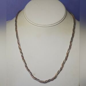 Bijoux Terner Tri-Colored Twisted Chain Necklace